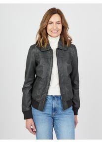JCC Damen Blouson "2999101-2", grau, Gr. M, Obermaterial 100% Leder; Futter; 100% Polyester, Jacken