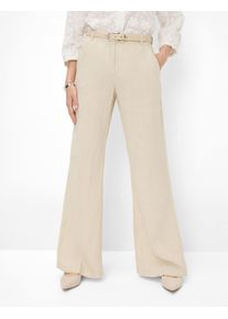 Brax Damen Culotte "Style MAINE", braun, Gr. 40, 100% Leinen, Hosen
