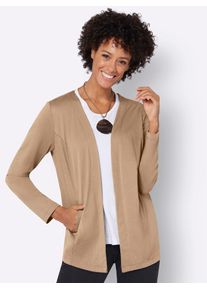 Casual Looks Damen Shirtjacke "Shirtjacke", braun, Gr. 38, unifarben, 50% Baumwolle, 50% Modal, Shirts