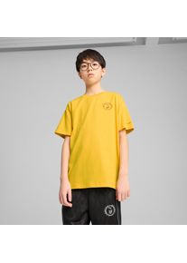 Puma Kinder T-Shirt "X HARRY POTTER RELAXED GRAPHIC TEE", gelb, sportlich, Gr. 176, bedruckt, Jersey, Obermaterial: 100% Baumwolle, Shirts, Puma x