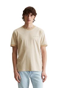 Marc O'Polo Herren T-Shirt "aus reiner Bio-Baumwolle"medium beige melange, Gr. XXL, MARC O'POLO DENIM, unifarben, Obermaterial: 100% Baumwolle, Shirts