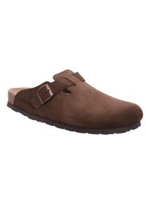 Rohde Herren Clog "GRADO", Gr. 44, braun, Veloursleder, Basic, Schuhe, Sommerschuh, Hausschuh, Schlappen mit verstellbarem Riemchen