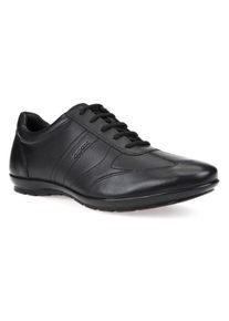 Geox Herren Schnürschuh "UOMO SYMBOL", Gr. 45, schwarz, Leder, elegant, Schuhe, Business Schuh, Sneaker in eleganter Form