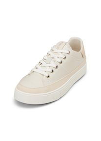 Marc O'Polo MARC O'POLO Damen Sneaker "aus Rindleder mit Ripsband", Gr. 40, weiß, Obermaterial: 100% Leder (Rind), unifarben, Schuhe