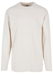 Urban Classics Herren Longsleeve "Urban Classics Herren Oversized Open Edge Longsleeve", beige, klassisch, Gr. S, unifarben, 100% Baumwolle, Shirts
