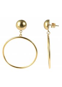 Adelia´s ADELIA ́S Damen Paar Ohrhänger "Neuheit 2025 - Damen Ohrstecker aus Edelstahl Ø 40 mm", Damen, Edelstahl, silber, Edelstahl, Ohrringe