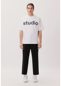 Herren T-Shirt "Studio", weiß, Gr. M, STUDIO SEIDENSTICKER, unifarben, 100% Baumwolle, Shirts, Rundhals