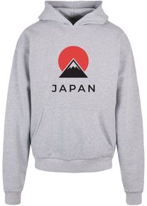 Merchcode Herren Kapuzensweatshirt "Merchcode Herren Japan Ultra Heavy Hoody", grau, Gr. L, bedruckt, 100% Baumwolle, Sweatshirts