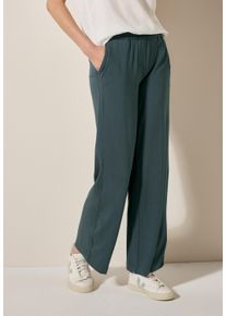 Cecil Damen Stoffhoseslate khaki, casual, Gr. XXL, unifarben, Stoff, 95% Viskose, 5% Elasthan, Hosen, mit seitlichen Einschubtaschen