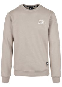 Herren Rundhalspullover "Starter Black Label Herren Starter Small Logo Crew", grau, casual, Gr. S, STARTER Black Label, mehrfarbig, 65% Baumwolle,