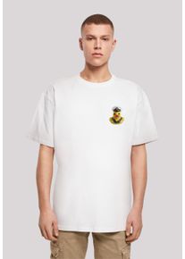 F4NT4STIC Herren T-Shirt "Rubber Duck Captain OVERSIZE TEE", weiß, casual, Gr. 5XL, Obermaterial: 100% Baumwolle, Shirts, Print