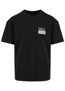 MisterTee Herren T-Shirt "MisterTee Embrace Change Oversize Tee", schwarz, casual, Gr. XXL, bedruckt, 100% Baumwolle, Shirts