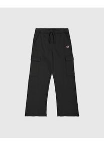Champion Kinder Jogginghose "ICONS", schwarz, sportlich, Gr. M, Obermaterial: 73% Baumwolle, 27% Polyester, Hosen, für Kinder