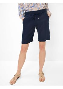 Brax Damen Culotte "Style MEL B", blau, Gr. 44, 100% Leinen, Hosen