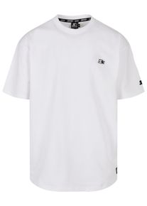 Herren T-Shirt "Starter Black Label Herren Starter Essential Oversize Tee", weiß, casual, Gr. M, STARTER Black Label, bedruckt, 100% Baumwolle, Shirts