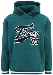 Fubu Herren Kapuzensweatshirt "Fubu Herren FM223-004-1 Varsity Heavy Hoodie", grün, Gr. XS, 80% Polyester, 20% Baumwolle, Sweatshirts