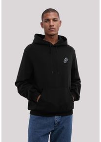 F4NT4STIC Herren Kapuzenpullover "Football Stickerei", schwarz, casual, Gr. L, Obermaterial: 80% Baumwolle, 20% Polyester, Pullover, Premium Qualität