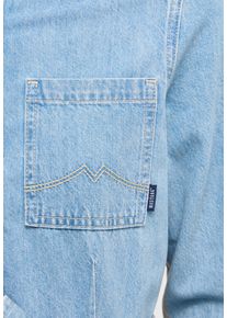Mustang Damen Minikleid "Damen Style Hazel Denim", blau, Gr. 44, Popeline, 100% Baumwolle, Kleider