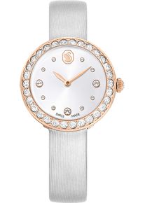 Swarovski Damen Quarzuhr "MATRIX TENNIS"grau, Armbanduhren, Armbanduhr, Damenuhr, Swiss Made, Lederarmband, analog
