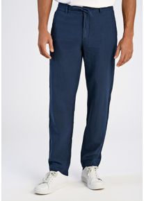 LINDBERGH Herren Leinenhose "LINDBERGH Leinenhose", blau, Gr. M, Oberstoff: 55% Leinen, 45% Baumwolle, Hosen