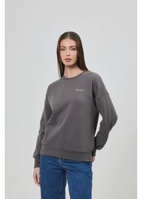 Bench. Damen Sweatshirt "REION_SWEATSHIRT", schwarz, casual, Gr. 36, bedruckt, Sweatware, Obermaterial: 60% Baumwolle, 40% Polyester, Sweatshirts