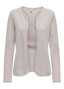 Only Damen Strickjacke "ONLJAYLA L/S DIAMOND CARDIGAN CS JRS", beige, modisch, Gr. XS, meliert, Jersey, Obermaterial: 80% Baumwolle, 20% Polyester,