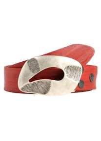 Damen Ledergürtel, rot, modisch, Gr. 110, RETTUNGSRING BY SHOWROOM 019, unifarben, Rindsleder, Gürtel