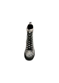 DOGO Damen Stiefelette "Gisele Spooky Town Damen Stiefel / Female", Gr. 40, schwarz-weiß, Lederimitat, Schuhe, Vegan