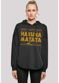 F4NT4STIC Damen Kapuzenpullover "The König der Löwen Hakuna Matata", schwarz, casual, Gr. XS, Obermaterial: 100% Baumwolle, Pullover, Print