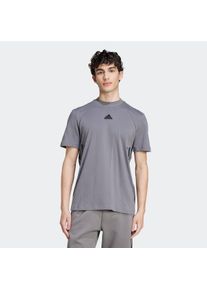 Herren T-Shirt "M FI 3S REG T", grau, sportlich, Gr. XXL, adidas Sportswear, Obermaterial: 100% Baumwolle, Shirts