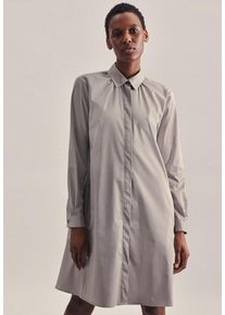 Seidensticker Damen Sommerkleid, beige, Gr. 34, glänzend, unifarben, 97% Baumwolle 3% Elastan, Kleider, Uni