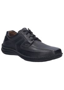 Josef Seibel Herren Schnürschuh "Anvers 08", Gr. 40, schwarz, Nappaleder, casual, Schuhe, mit Wechselfußbett