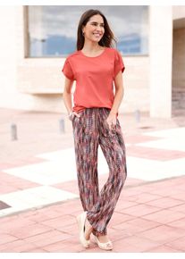Classic Basics Damen Kurzarmshirt "Kurzarm-Shirt", pink, Gr. 54, unifarben, 100% Baumwolle, Spitze:100% Baumwolle, Shirts