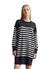 Marc O'Polo Damen Strickkleid "aus Soft Cotton Stretch", blau, casual, Gr. XL, MARC O'POLO DENIM, unifarben, Obermaterial: 58% Baumwolle, 25% Polyamid, 17%