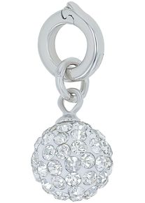 Amor Damen Charm Kugel "2038484, 2038485", silber, Silber 925 (Sterlingsilber), Charms, mit Kristallglas