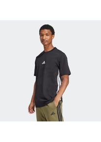 Herren T-Shirt "M 3S SJ T", schwarz-weiß, sportlich, Gr. XXL, adidas Sportswear, Obermaterial: 100% Baumwolle, Shirts