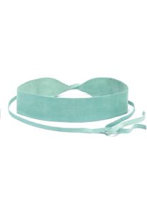 Lascana Damen Taillengürtel "Bindegürtel", blau, modisch, Gr. M, Leder, Gürtel, Ledergürtel, Shapingeffekt, für Kleid & Overall, Bauchgürtel