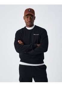 Champion Herren Sweatshirt, schwarz, sportlich, Gr. S, unifarben, Sweatware, Obermaterial: 70% Baumwolle, 30% Polyester, Sweatshirts