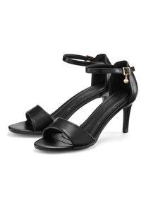 Lascana Damen High-Heel-Sandalette "Sommerschuh", Gr. 37, schwarz, Obermaterial: 100% Lederimitat. Futter: 100% Textilmaterial. Decksohle: 100%