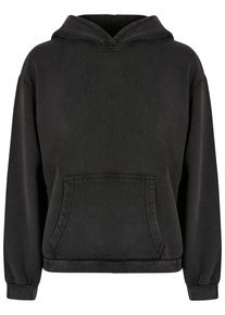 Merchcode Damen Kapuzenpullover "Merchcode Ladies Love Acid Washed Oversized Hoody", schwarz, casual, Gr. L, mehrfarbig, 95% Baumwolle, 5% Elasthan,