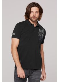 CAMP DAVID Herren Poloshirt, schwarz, casual, Gr. XXL, bedruckt, Material: 100% Baumwolle, Shirts, aus Baumwolle