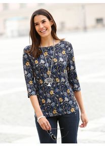 Inspirationen Damen Print-Shirt "Shirt", bunt, Gr. 36, geblümt, gemustert, mehrfarbig, bedruckt, 95% Viskose, 5% Elasthan, Shirts