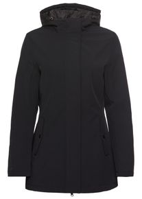 Champion Damen Kurzmantel, schwarz, modisch, Gr. S, Obermaterial: 74% Polyamid, 15% Polyester, 11% Elasthan, Mäntel