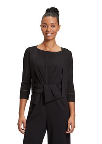Vera Mont Damen Strickjacke "Vera Mont Strickbolero ohne Verschluss", schwarz, elegant, Gr. XXXL, Strick, Obermaterial: 80% Viskose, 20% Polyester