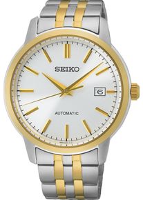 Seiko Herren Automatikuhr, silber, Armbanduhren, Armbanduhr, Herrenuhr, Datum, Edelstahlarmband