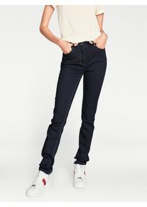 Heine Damen Stretch-Jeans, blau, Gr. 18, unifarben, 58% Baumwolle, 27% Polyester, 14% Viskose, 1% Elasthan, Miedereinsatz:15% Elasthan, 85% Polyamid,