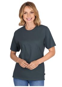 TRIGEMA Damen T-Shirt "TRIGEMA T-Shirt DELUXE Baumwolle", grau, Basic, Gr. XXXL, 100% Baumwolle, Shirts
