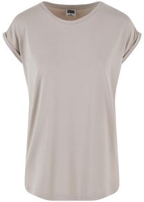 Urban Classics Herren Kurzarmshirt "Urban Classics Damen Ladies Modal Extended Shoulder Tee", blau, casual, Gr. XL, unifarben, 77% Modal, 23%