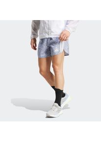 Herren Laufshorts "OTR E AOP SHO M", blau, sportlich, Gr. XL, adidas Performance, Obermaterial: 100% Polyester, Hosen