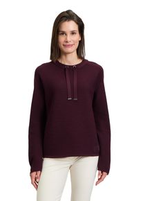 Betty Barclay Damen Strickpullover "Betty Barclay Strickpullover unifarben", lila, casual, Gr. 38, Strick, Obermaterial: 50% Baumwolle, 50%